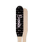 Black Eiffel Tower Wooden Food Pick - Paddle - Single Sided - Front & Back