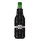 Black Eiffel Tower Zipper Bottle Cooler - FRONT (bottle)