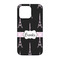 Black Eiffel Tower iPhone 13 Case - Back