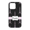 Black Eiffel Tower iPhone 13 Pro Case - Back