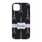 Black Eiffel Tower iPhone 14 Pro Case - Back