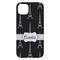 Black Eiffel Tower iPhone 14 Pro Max Case - Back