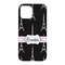 Black Eiffel Tower iPhone 15 Case - Back