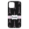 Black Eiffel Tower iPhone 15 Plus Case - Back