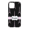 Black Eiffel Tower iPhone 15 Pro Case - Back