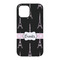 Black Eiffel Tower iPhone 15 Tough Case - Back