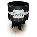 Black Eiffel Tower Black Beach Spiker Drink Holder (Personalized)