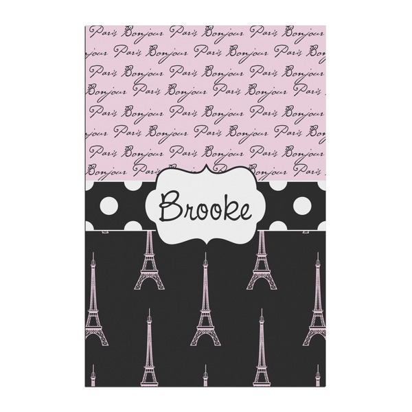 Custom Paris Bonjour and Eiffel Tower Posters - Matte - 20x30 (Personalized)