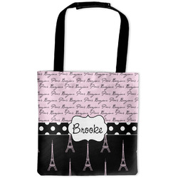 Paris Bonjour and Eiffel Tower Auto Back Seat Organizer Bag (Personalized)