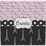 Paris Bonjour and Eiffel Tower Ceramic Tile Hot Pad (Personalized)