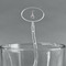 Paris Bonjour and Eiffel Tower Clear Plastic 7" Stir Stick - Oval - Main