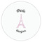 Paris Bonjour and Eiffel Tower Drink Topper - Medium - Single