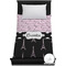 Paris Bonjour and Eiffel Tower Duvet Cover (TwinXL)