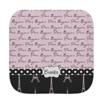 Paris Bonjour and Eiffel Tower Face Towel (Personalized)