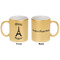 Paris Bonjour and Eiffel Tower Gold Mug - Apvl