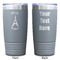 Paris Bonjour and Eiffel Tower Gray Polar Camel Tumbler - 20oz - Double Sided - Approval