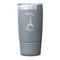 Paris Bonjour and Eiffel Tower Gray Polar Camel Tumbler - 20oz - Single Sided - Approval