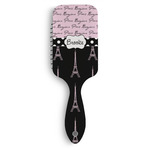 Paris Bonjour and Eiffel Tower Hair Brushes (Personalized)