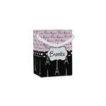 Paris Bonjour and Eiffel Tower Jewelry Gift Bags - Gloss (Personalized)
