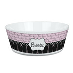 Paris Bonjour and Eiffel Tower Kid's Bowl (Personalized)