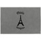 Paris Bonjour and Eiffel Tower Large Engraved Gift Box with Leather Lid - Approval