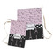 Paris Bonjour and Eiffel Tower Laundry Bag - Both Bags