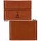 Paris Bonjour and Eiffel Tower Leather Business Card Holder Front Back Single Sided - Apvl