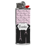 Paris Bonjour and Eiffel Tower Case for BIC Lighters (Personalized)