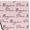 Paris Bonjour and Eiffel Tower Linen Placemat - DETAIL