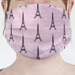 Paris Bonjour and Eiffel Tower Face Mask Cover