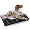 Paris Bonjour and Eiffel Tower Outdoor Dog Beds - Large - IN CONTEXT