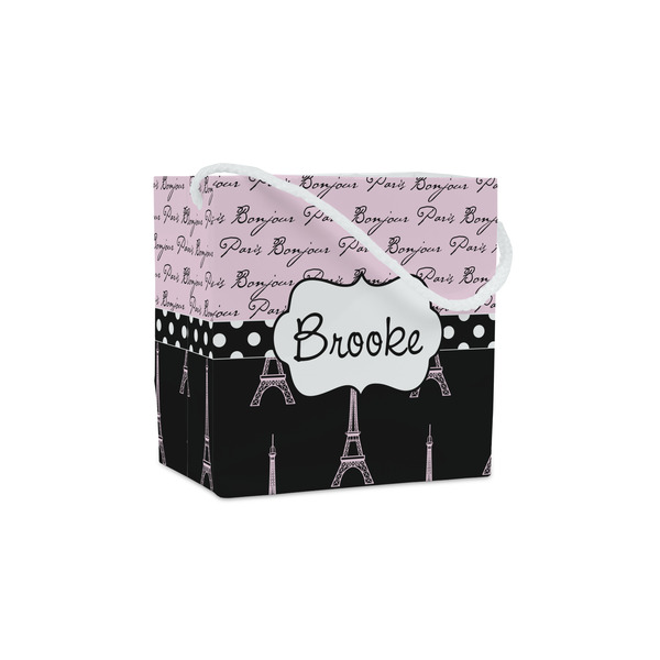 Custom Paris Bonjour and Eiffel Tower Party Favor Gift Bags - Matte (Personalized)