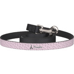 Paris Bonjour and Eiffel Tower Dog Leash (Personalized)