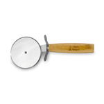 Paris Bonjour and Eiffel Tower Pizza Cutter with Bamboo Handle (Personalized)