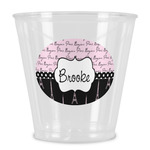 Paris Bonjour and Eiffel Tower Plastic Shot Glass (Personalized)