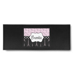 Paris Bonjour and Eiffel Tower Rubber Bar Mat (Personalized)