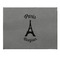 Paris Bonjour and Eiffel Tower Small Engraved Gift Box with Leather Lid - Approval