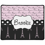 Paris Bonjour and Eiffel Tower Large Gaming Mouse Pad - 12.5" x 10" (Personalized)