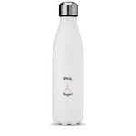 Paris Bonjour and Eiffel Tower Water Bottle - 17 oz. - Stainless Steel - Full Color Printing (Personalized)