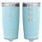 Paris Bonjour and Eiffel Tower Teal Polar Camel Tumbler - 20oz -Double Sided - Approval