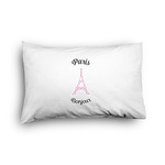 Paris Bonjour and Eiffel Tower Pillow Case - Graphic (Personalized)