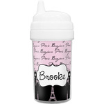 Paris Bonjour and Eiffel Tower Sippy Cup (Personalized)