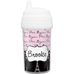 Paris Bonjour and Eiffel Tower Sippy Cup (Personalized)