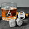 Paris Bonjour and Eiffel Tower Whiskey Stones - Set of 9 - In Context