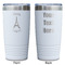 Paris Bonjour and Eiffel Tower White Polar Camel Tumbler - 20oz - Double Sided - Approval