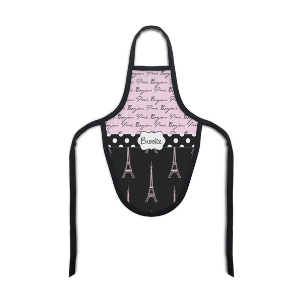 Custom Paris Bonjour and Eiffel Tower Bottle Apron (Personalized)