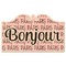 Paris Bonjour and Eiffel Tower Wooden Sticker - Main