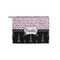 Paris Bonjour and Eiffel Tower Zipper Pouch Small (Front)