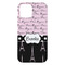 Paris Bonjour and Eiffel Tower iPhone 15 Plus Case - Back