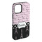 Paris Bonjour and Eiffel Tower iPhone 15 Plus Tough Case - Angle